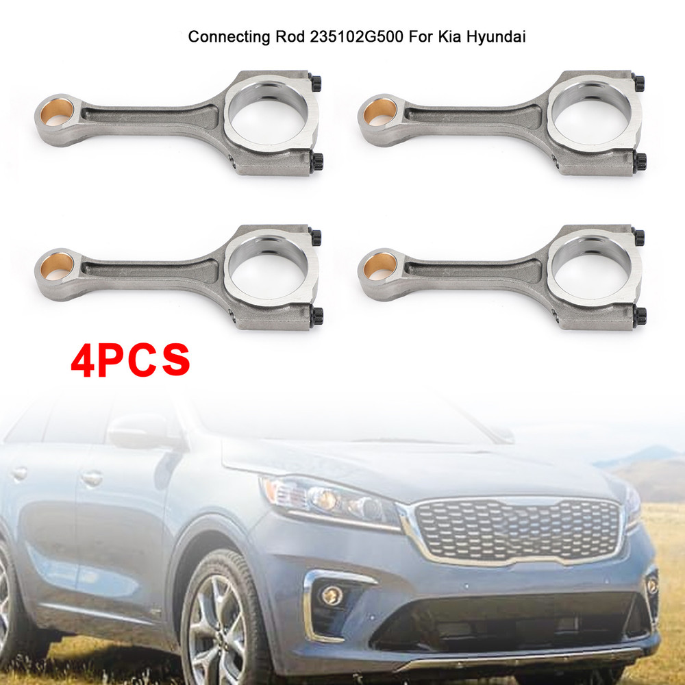 2011-2020 Kia Sorento Optima Sportage 4-Door 2.4L 4PCS Connecting Rod 235102G500 Generic