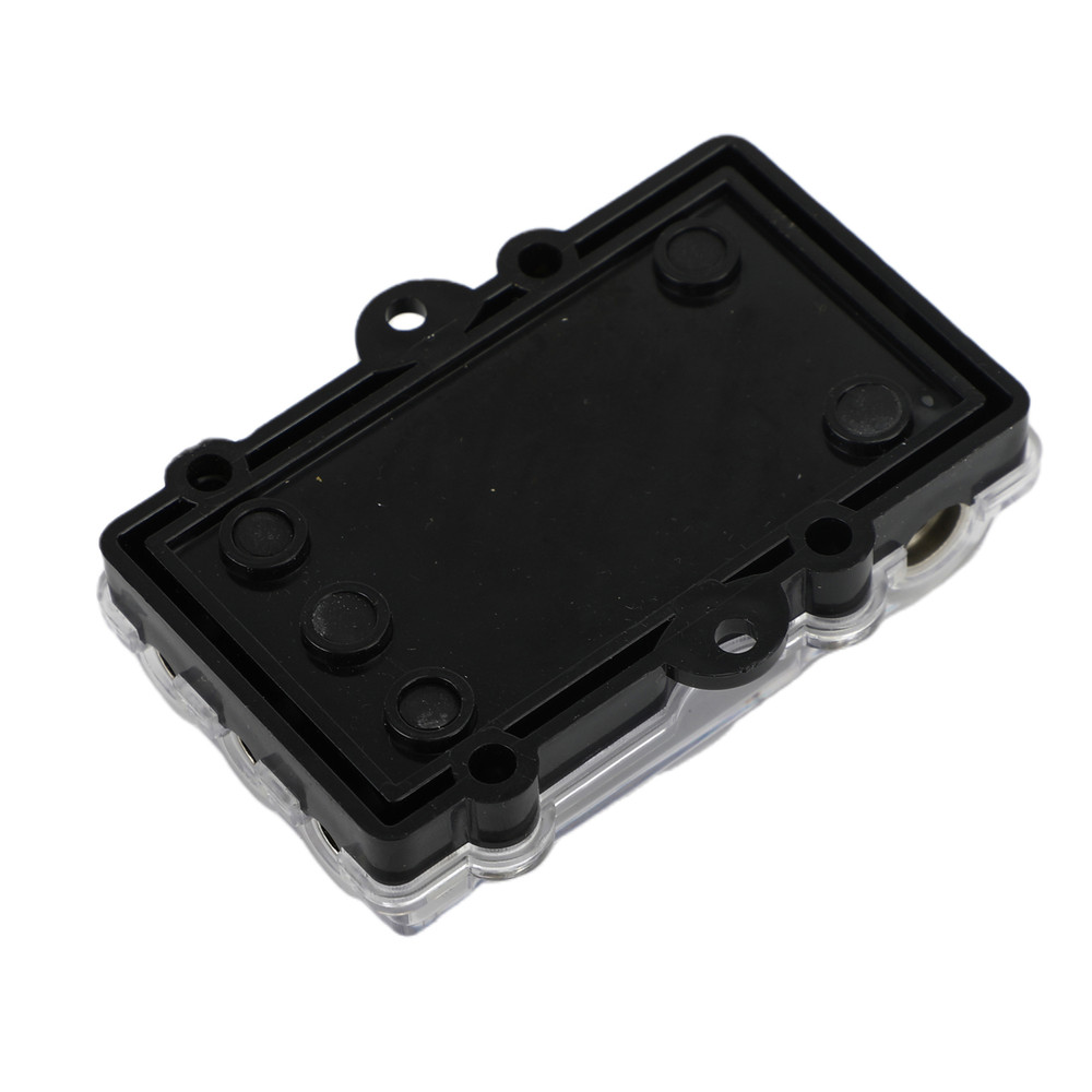 3 Way Mini ANL Blade Fuse Block Holder,Copper 2/4 Gauge to 4/6/8 Gauge 60 Amp