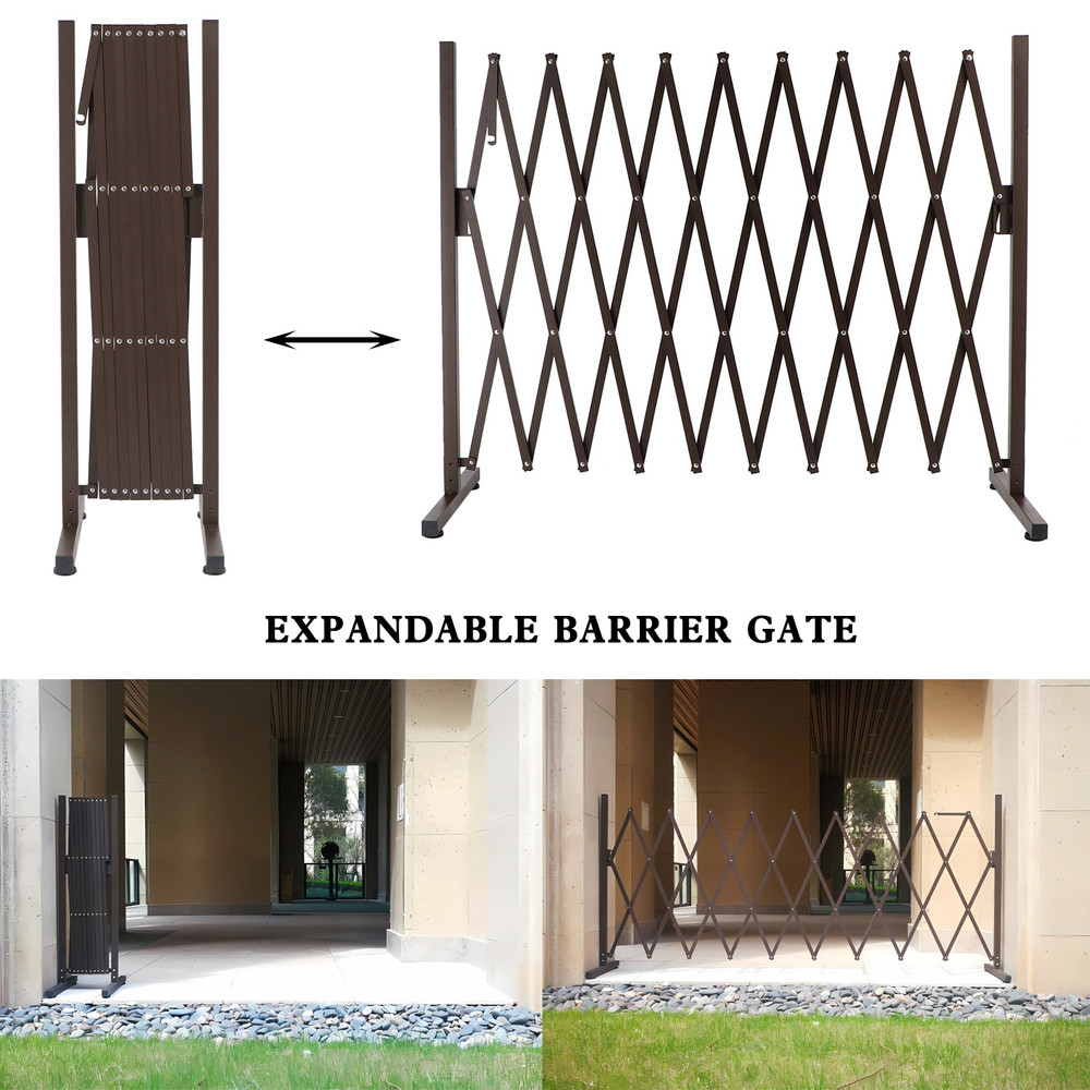 Garden Security Fence Gate Expandable Barrier  Aluminum Pet Barrier Traffic