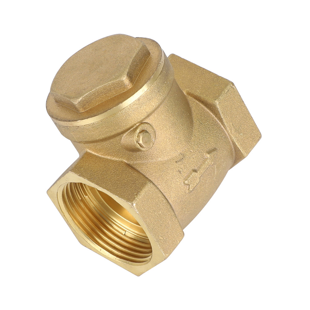 1-1/2" Female Thread Brass Horizontal DN40 One-Way Non-Return Swing Check Valve
