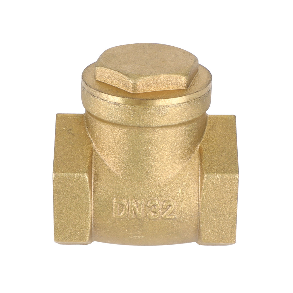 1-1/2" Female Thread Brass Horizontal DN40 One-Way Non-Return Swing Check Valve