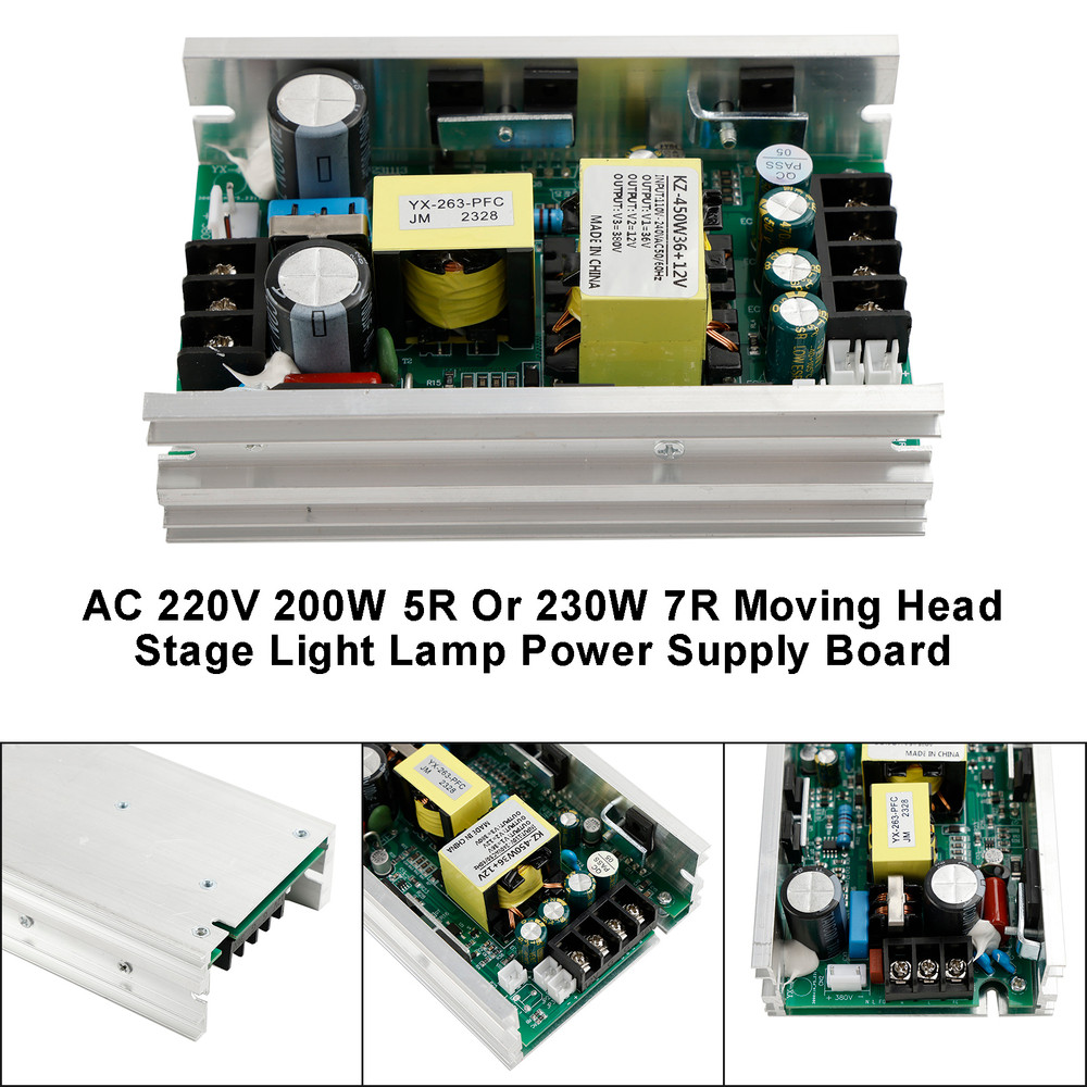 AC 220V 200W 5R Or 230W 7R Moving Head Stage Light Lamp Power Supply Board