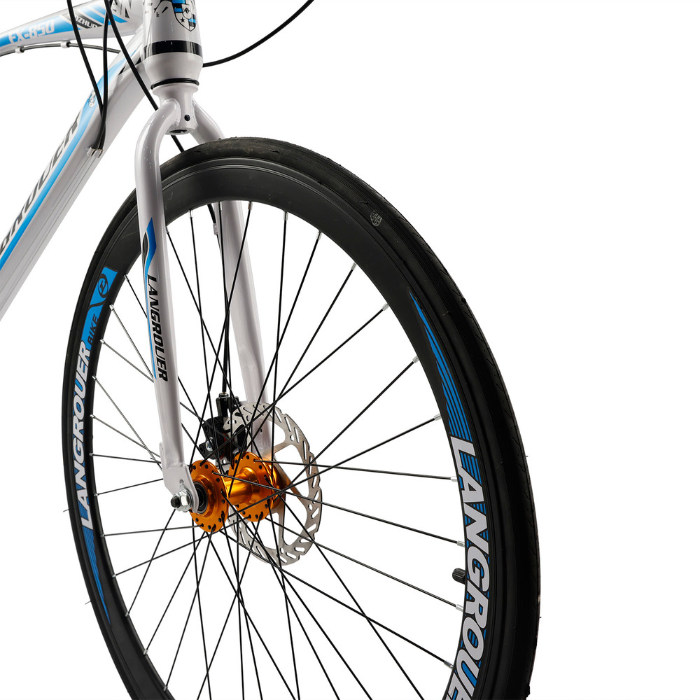 27 speed Road Bike Racing Bicycle 700C 26" Wheels Adult White+Blue