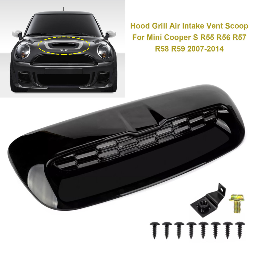 2007-2014 Mini Cooper S R55 R56 R57 R58 R59 Hood Grill Air Intake Vent Scoop 51132756095 Generic