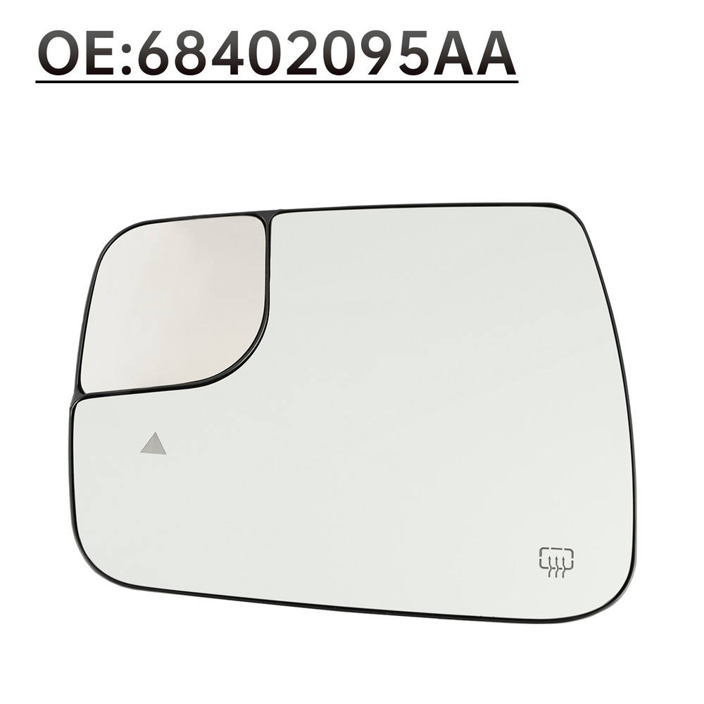 2019-2022 Dodge Ram 1500 2500 Blind Spot + Heat Exterior Mirror Glass Left 68402037AA 68402093AA Generic