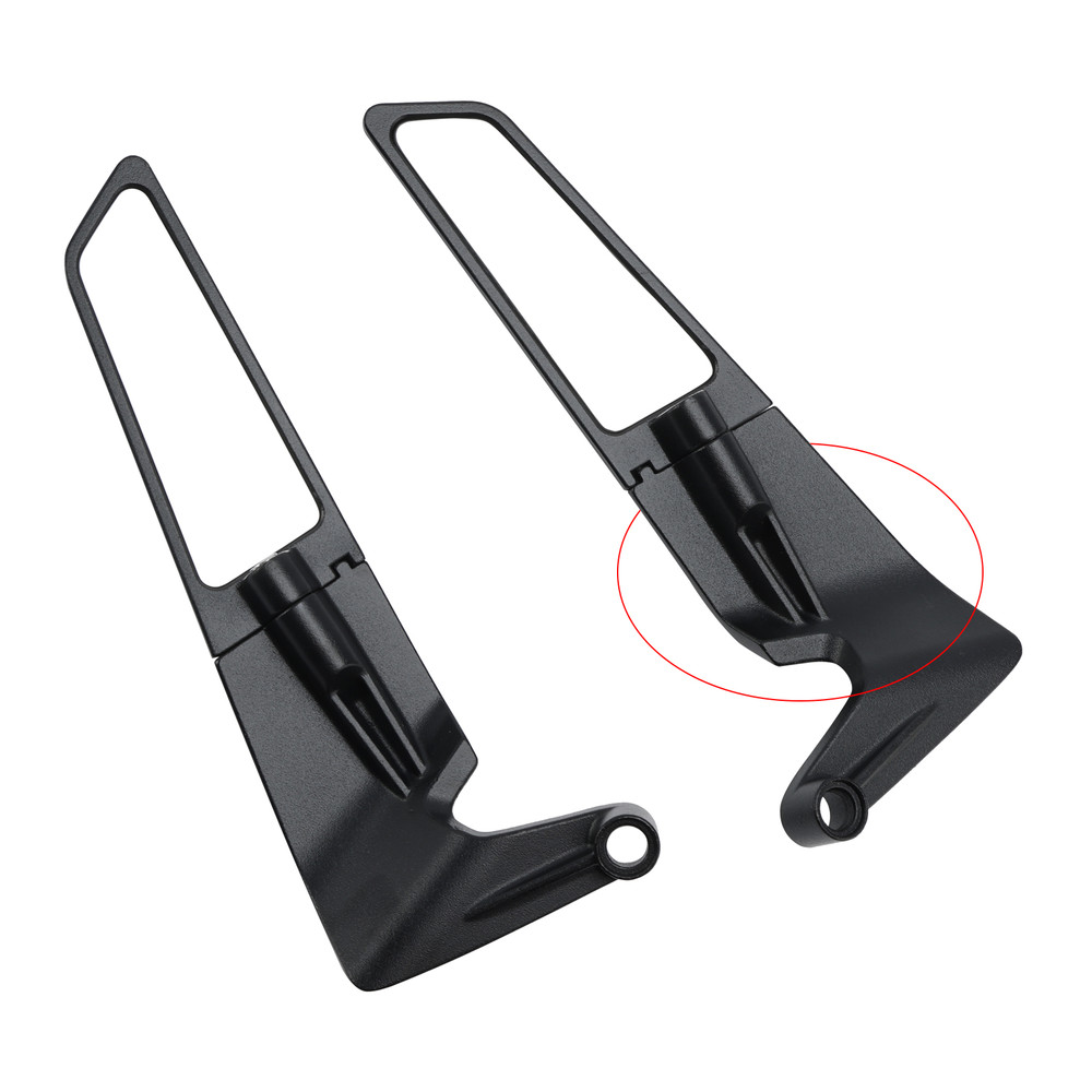 2014-2024 Ducati Monster 821 937 1200 R/S Motorcycle Wind Wing Adjustable Swivel Mirror Black White Generic