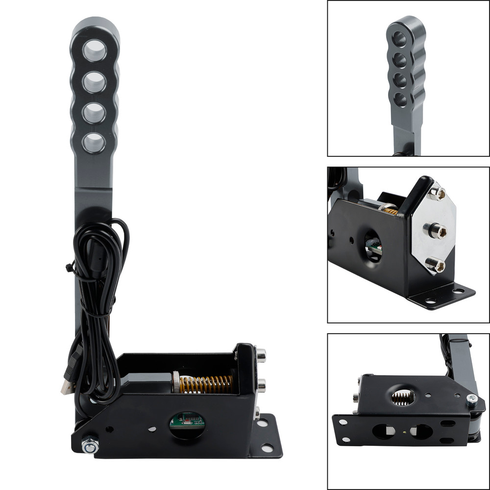 14Bit PC USB Sim Racing Handbrake for G25/G27/G29/T300/T500 For Asseto Silver