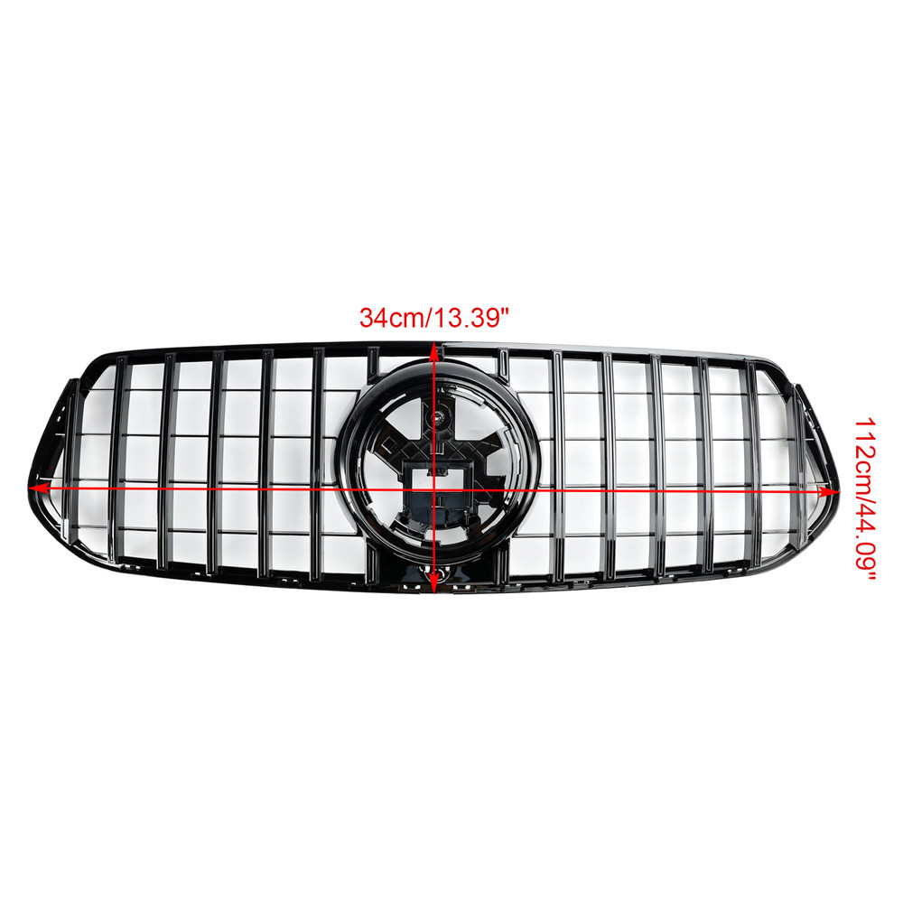 Front Bumper Grille With Letters Fit Mercedes Benz GLE W167 C167 V167 2019-2024