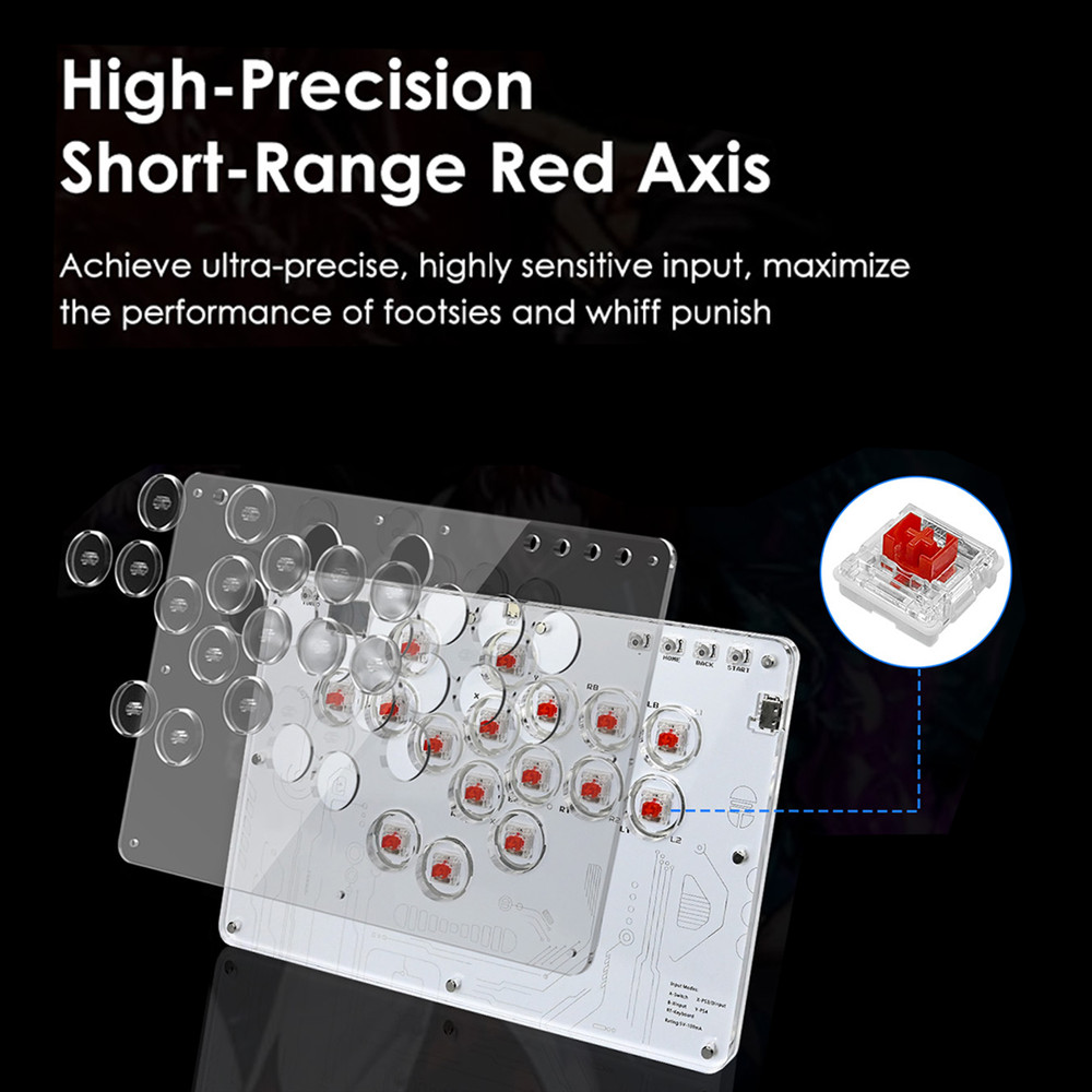 HITBOX Fighting Keyboard Arcade Joystick Advanced Buttons Street Fighter 6 Steam