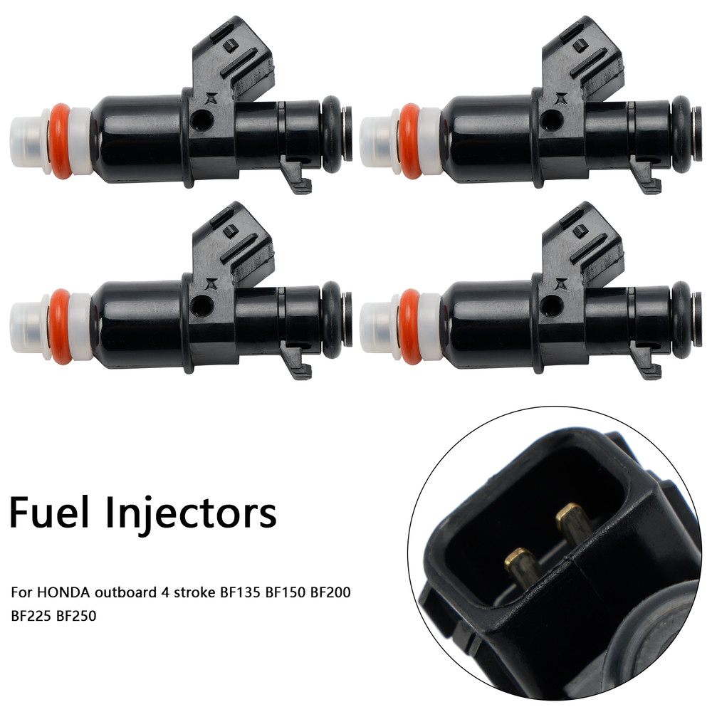 HONDA outboard 4 stroke BF135 BF150 BF200 BF225 BF250 4Pcs Fuel Injectors 16450-ZY6-003 Generic