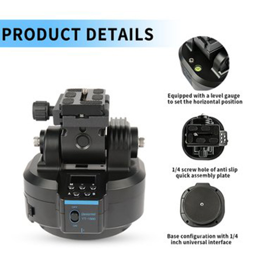 YT-1500 Camera Electric Cloud Platform Mobile Phone Camera Panoramic Stabilizer