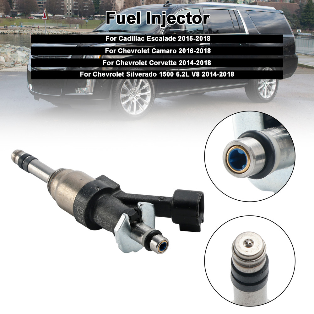 2014-2018 Chevrolet Camaro Corvette Silverado 1500 1PCS Fuel Injector 12668393 Silver Generic