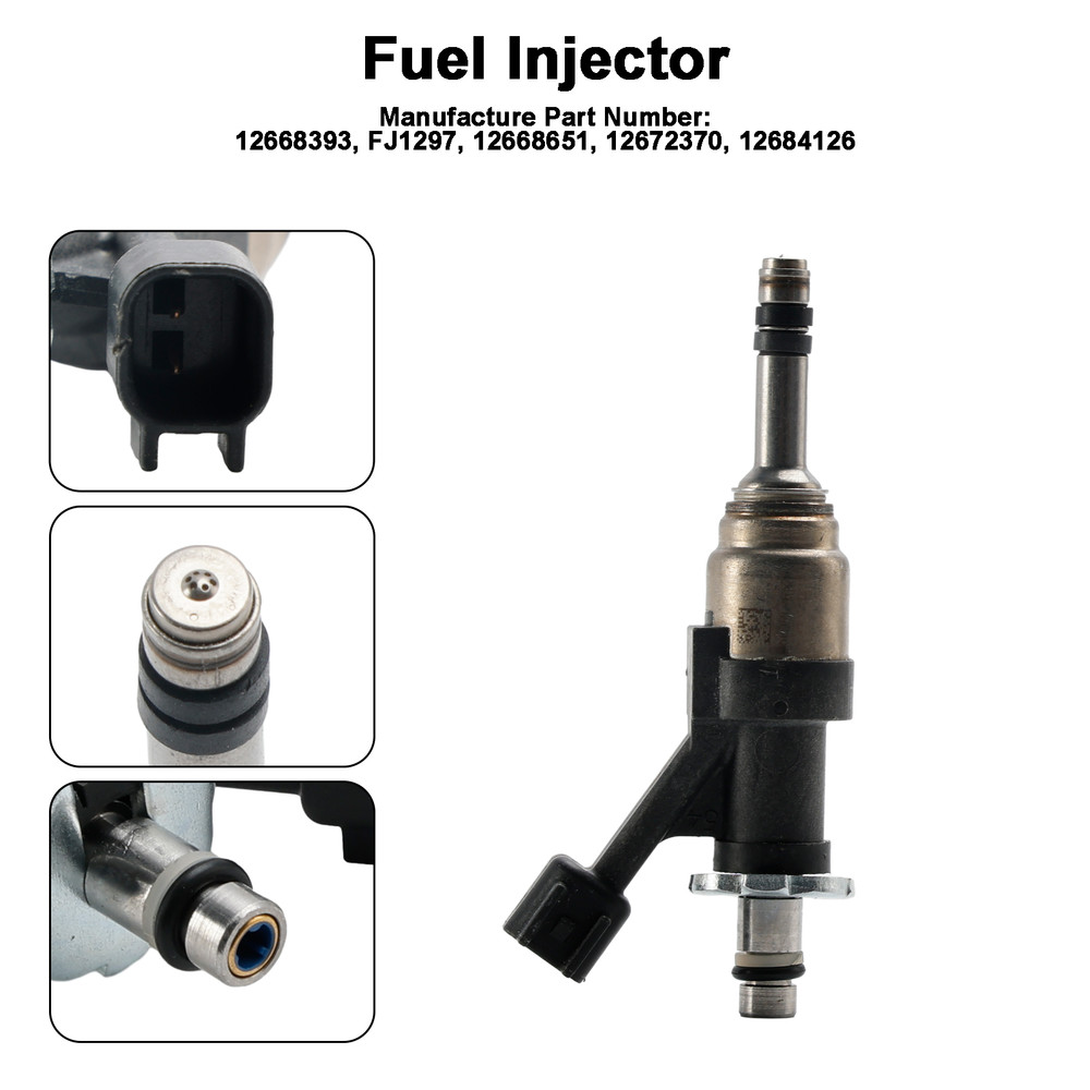 2014-2018 Chevrolet Camaro Corvette Silverado 1500 1PCS Fuel Injector 12668393 Silver Generic