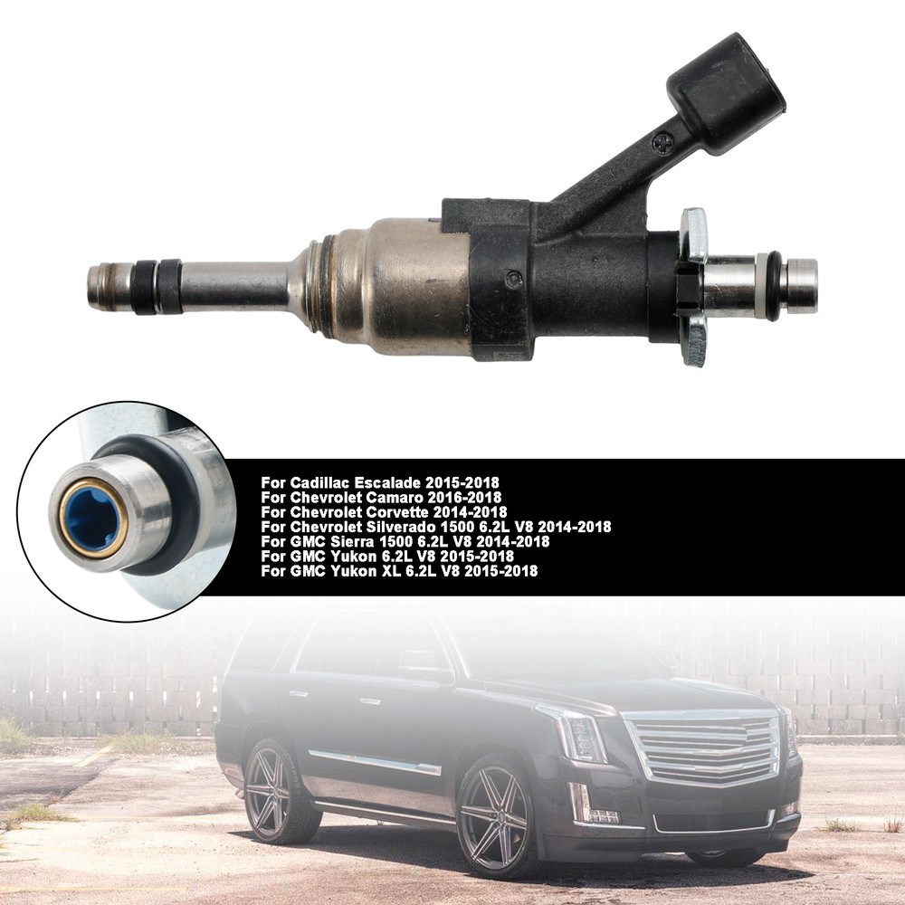 2014-2018 GMC Sierra 1500 Yukon 1PCS Fuel Injector 12668393 Silver Generic