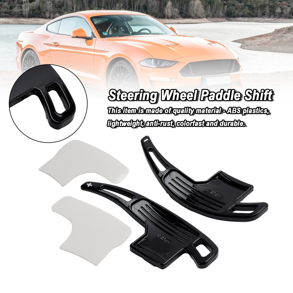 2015-2023 Ford Mustang Steering Wheel Shift Paddle Lever Shifter Black Generic
