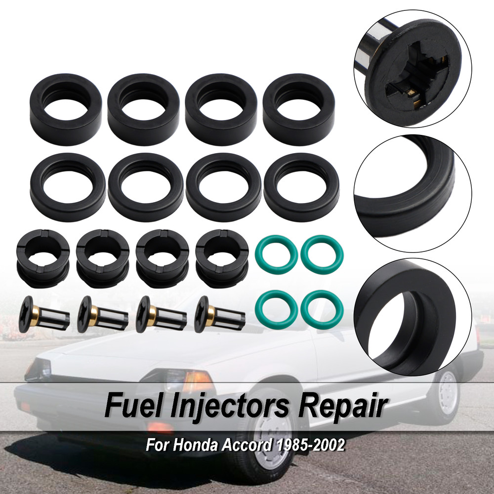 1985-2002 Honda Accord Civic CRX Odyssey CR-V Prelude 4* Fuel Injector Repair Kit O-Rings Seals Generic