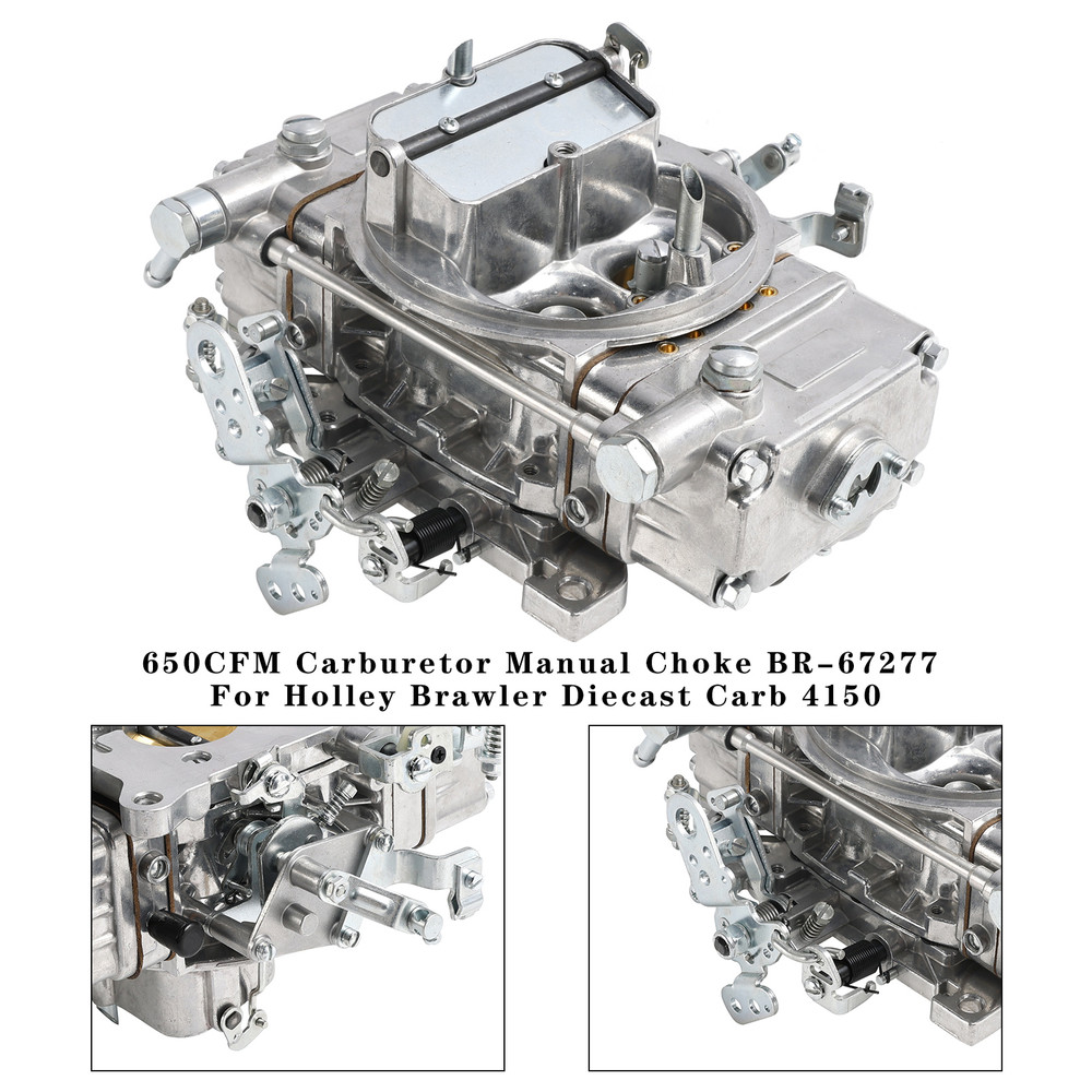 Holley Brawler Diecast Carb 4150 650CFM Carburetor Manual Choke BR-67277 Generic