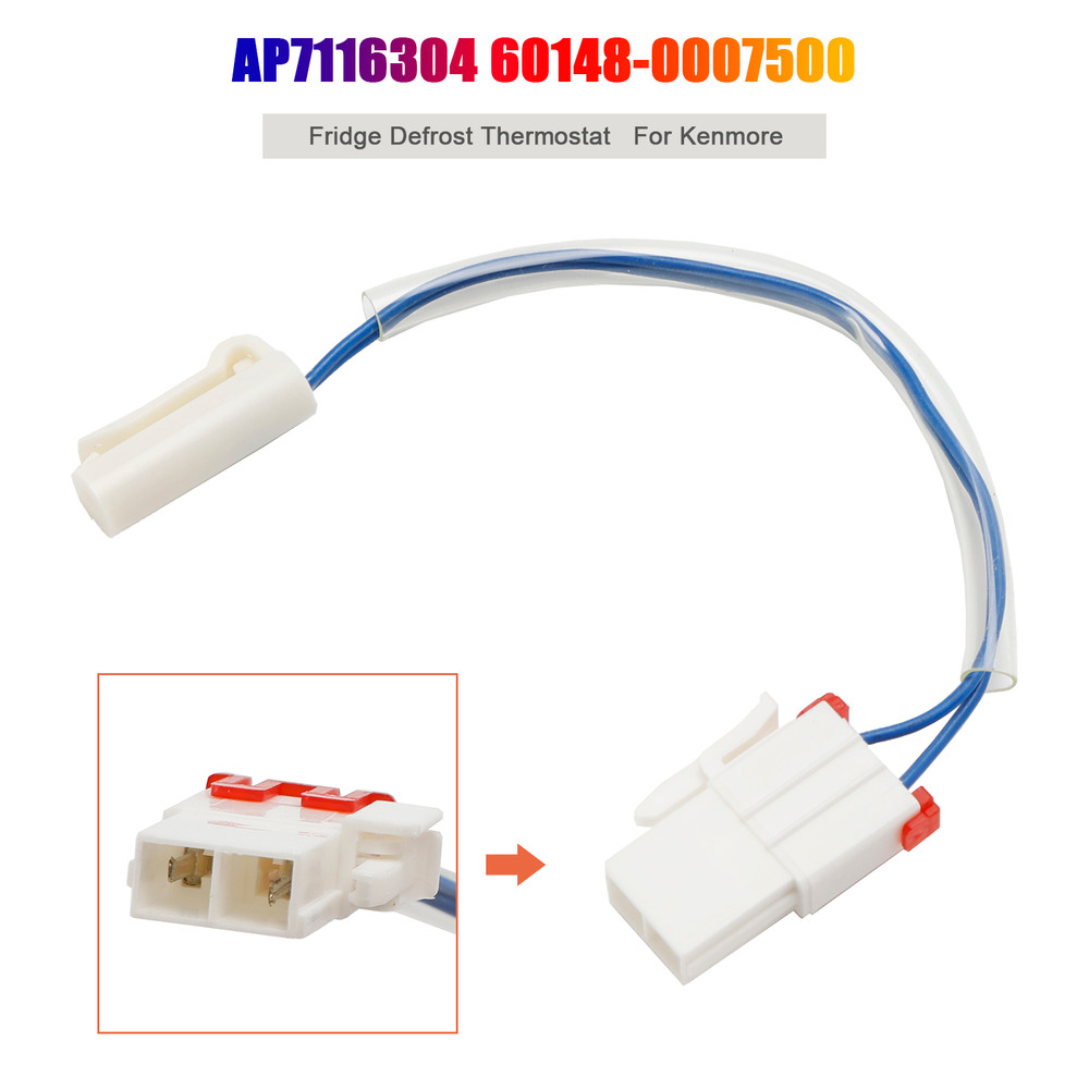 Fridge Defrost Thermostat for Kenmore, AP7116304, PS12199075, 60148-0007500