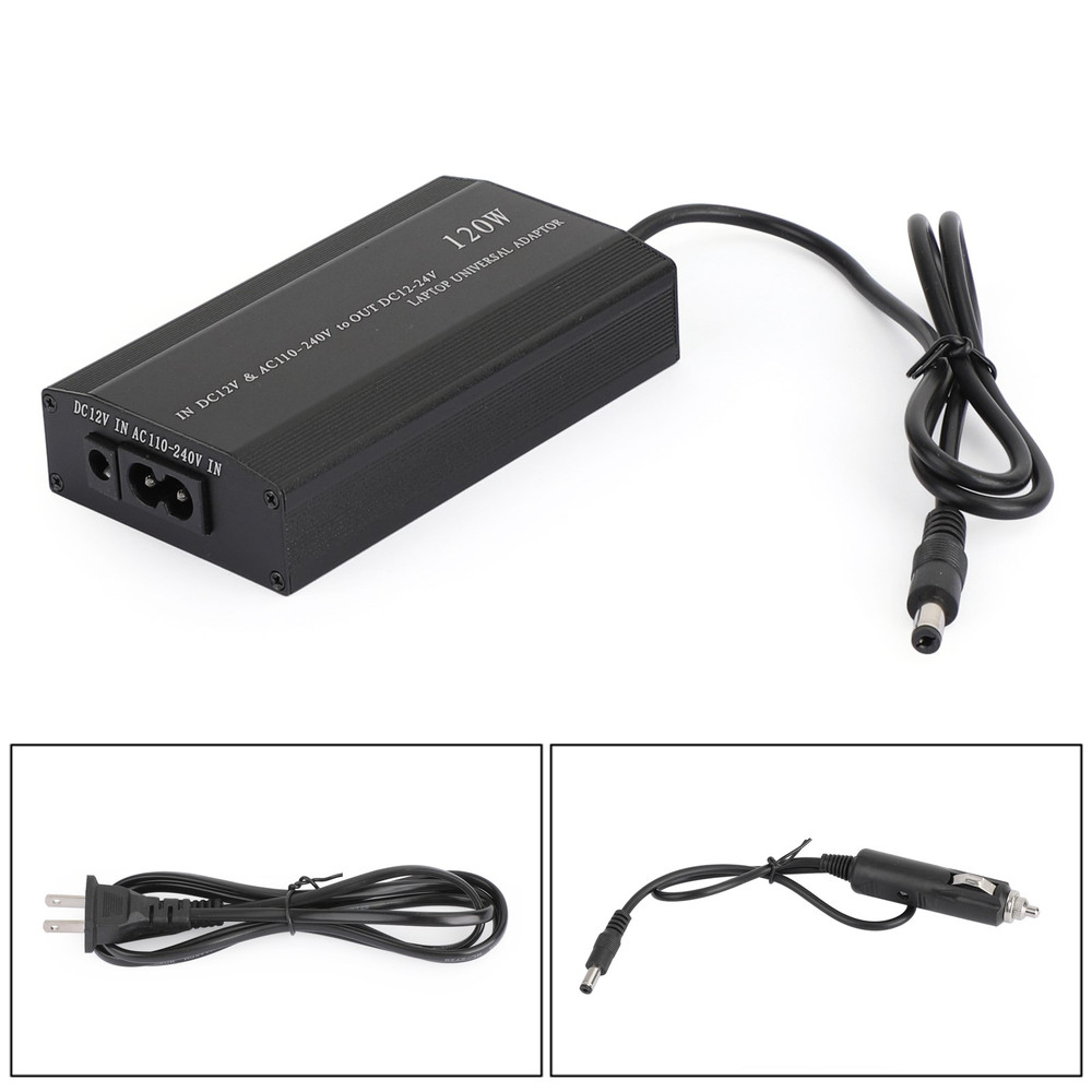 120W Car Home 34 Tips Power Supply Adapter Charger for Laptop Notebook US Plug