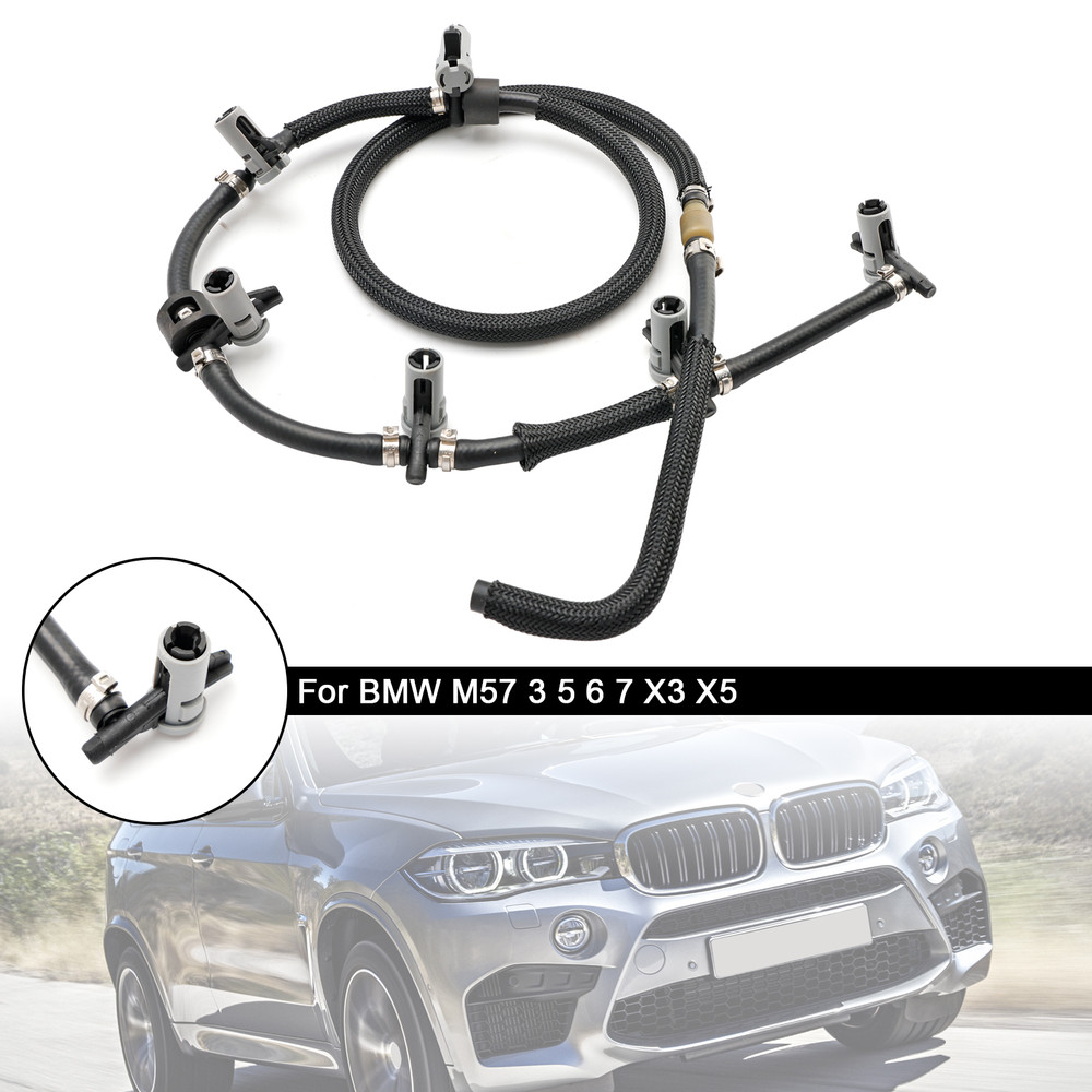 BMW 3 5 6 7 X2 X3 X5 X6 Fuel Return Line Hose Pipe Injector Hose Leak Line Generic