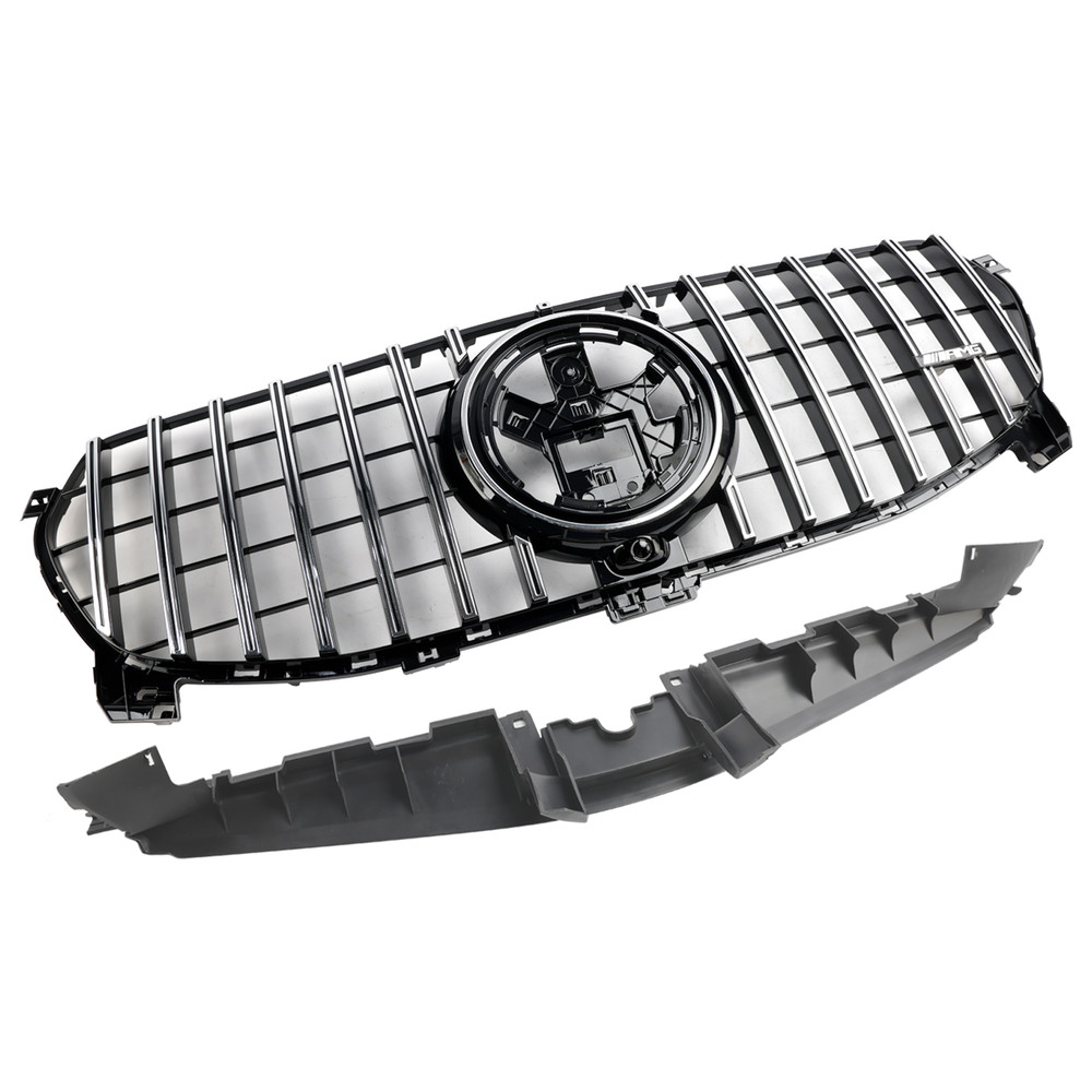 2020-2022 Mercedes-Benz GLE-Class W167 Standard Version With AMG Logo Front Bumper Grille Chrome Black Generic