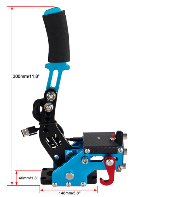 14Bit X1 XSS XBOX SIM Handbrake for Racing Games Steering Wheel Stand G920 Blue