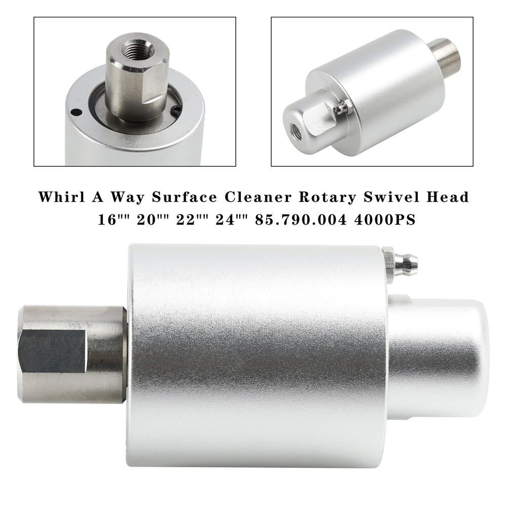 Whirl A Way Surface Cleaner Rotary Swivel Head 16" 20" 22" 24" 85.790.004 4000PS