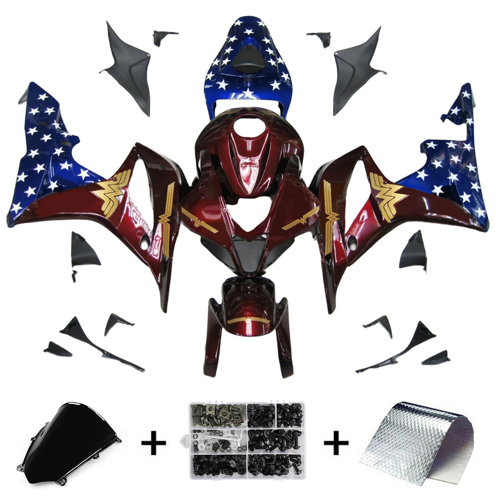 2007-2008 Honda CBR600RR F5 Injection Fairing Kit Bodywork Plastic ABS Amotopart Fairing #170