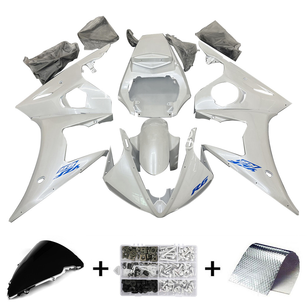 2003-2004 Yamaha YZF 600 R6 / 2006-2009 R6S Injection Fairing Kit Bodywork Plastic ABS Amotopart Fairing #030