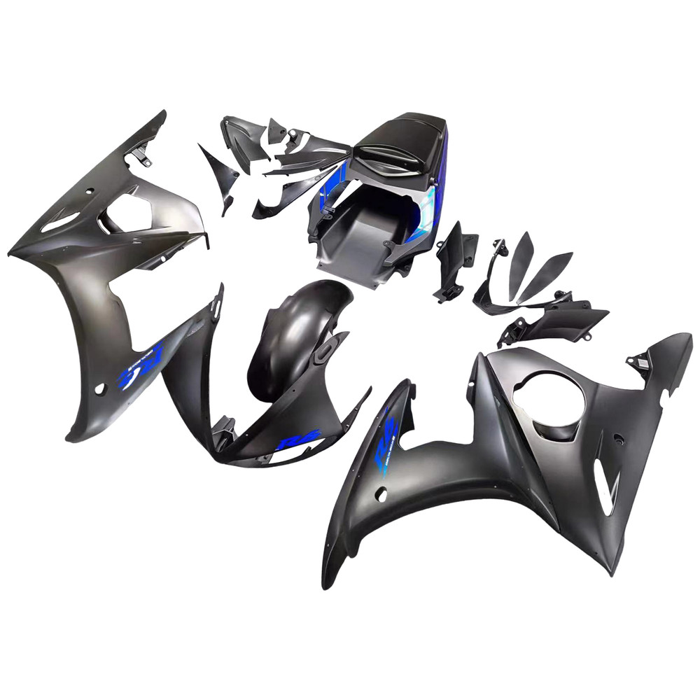 2005 Yamaha YZF-R6 600 Injection Fairing Kit Bodywork Plastic ABS Amotopart Fairing #025