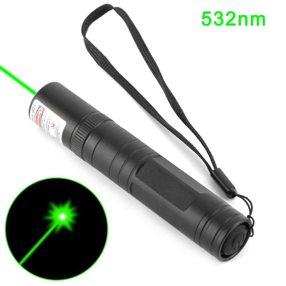 Tactical 532nm Green Laser Pointer Pen Visible Beam Light Lazer