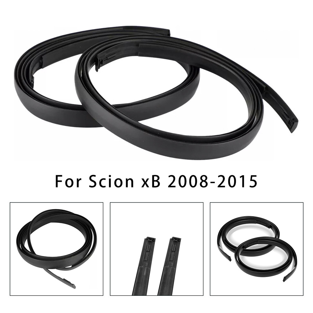 2008-2015 Scion xB 2PCS Roof Drip Molding Trim Center Left & Right Side Rubber 75556-12171 Generic