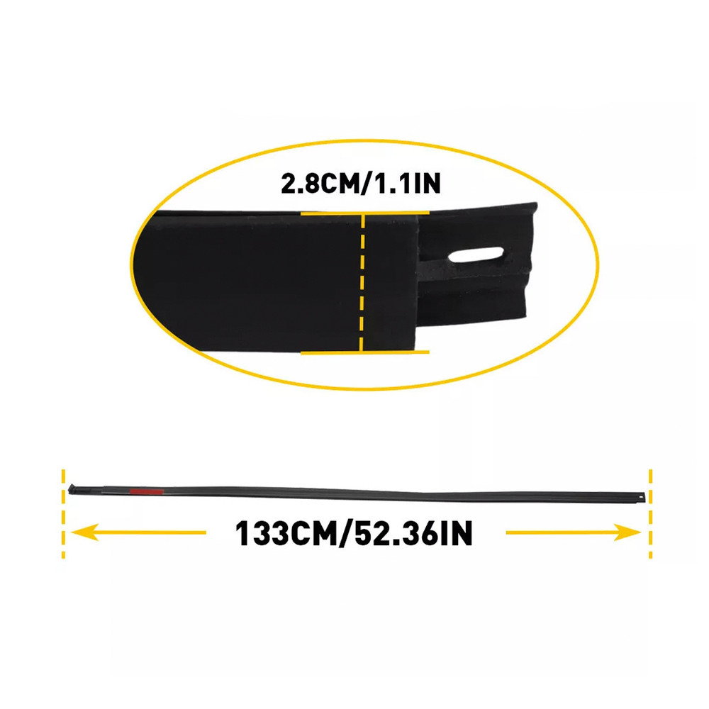 2007-2020 Toyota Tundra DOUBLE CAB 2PCS Roof Drip Molding Trim Left & Right Side Rubber 75552-0C050 Generic