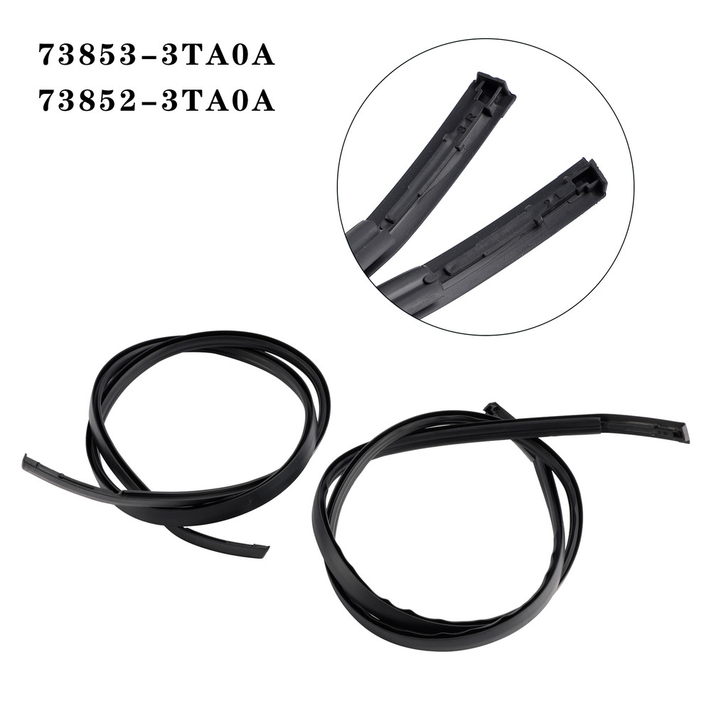 2013-2018 Nissan Altima 2PCS Roof Drip Molding Trim Left & Right Side Rubber 73853-3TA0A Generic
