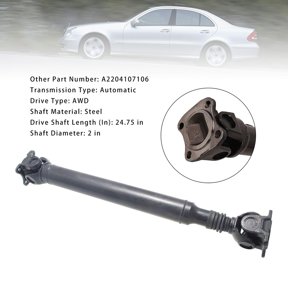 2004-2008 Mercedes-Benz E280 E320 E350 Front Driveshaft Prop Shaft Assembly A2204107106 Generic