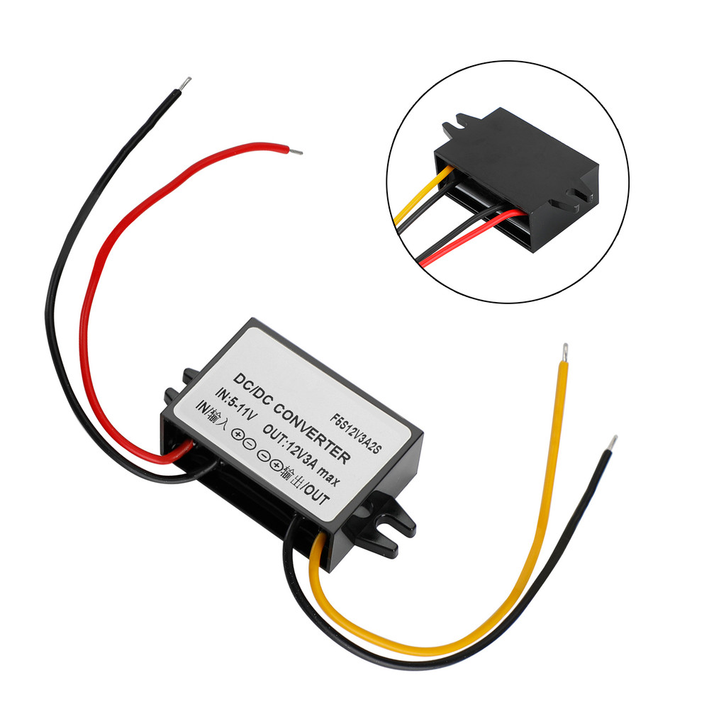 DC/DC Boost Step-Up Converter 6V To 12V 3A Car Power Supply Module Waterproof Generic