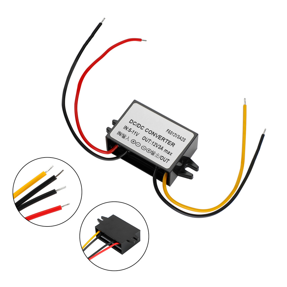 DC/DC Boost Step-Up Converter 6V To 12V 3A Car Power Supply Module Waterproof Generic