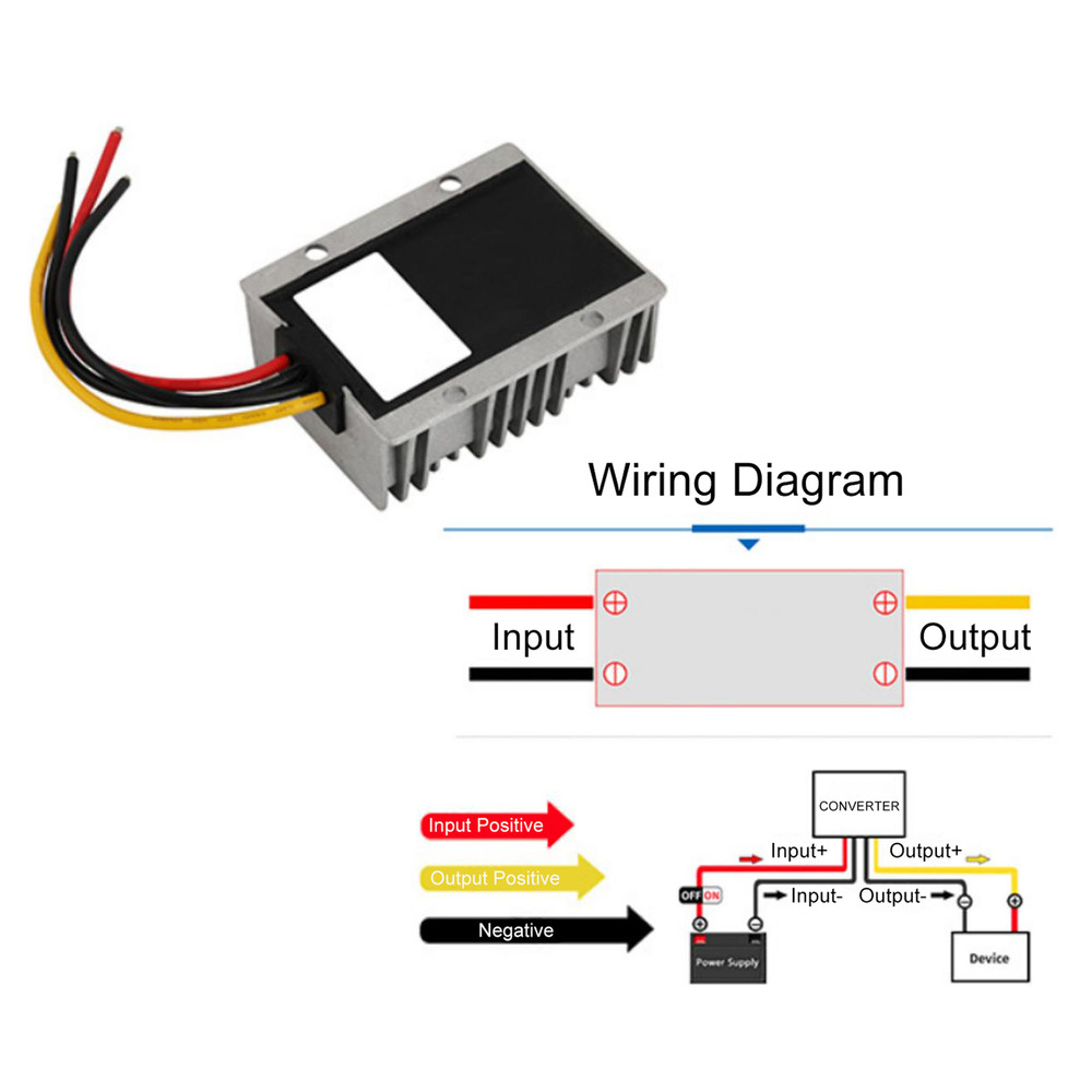 DC/DC Step Down Power Converter Regulator 30-120V to 12V 20A 240W WaterProof Generic
