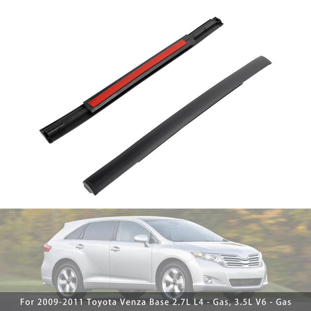 2012-2015 Toyota Venza LE 2PCS Roof Drip Molding Trim Left & Right Side Rubber Generic