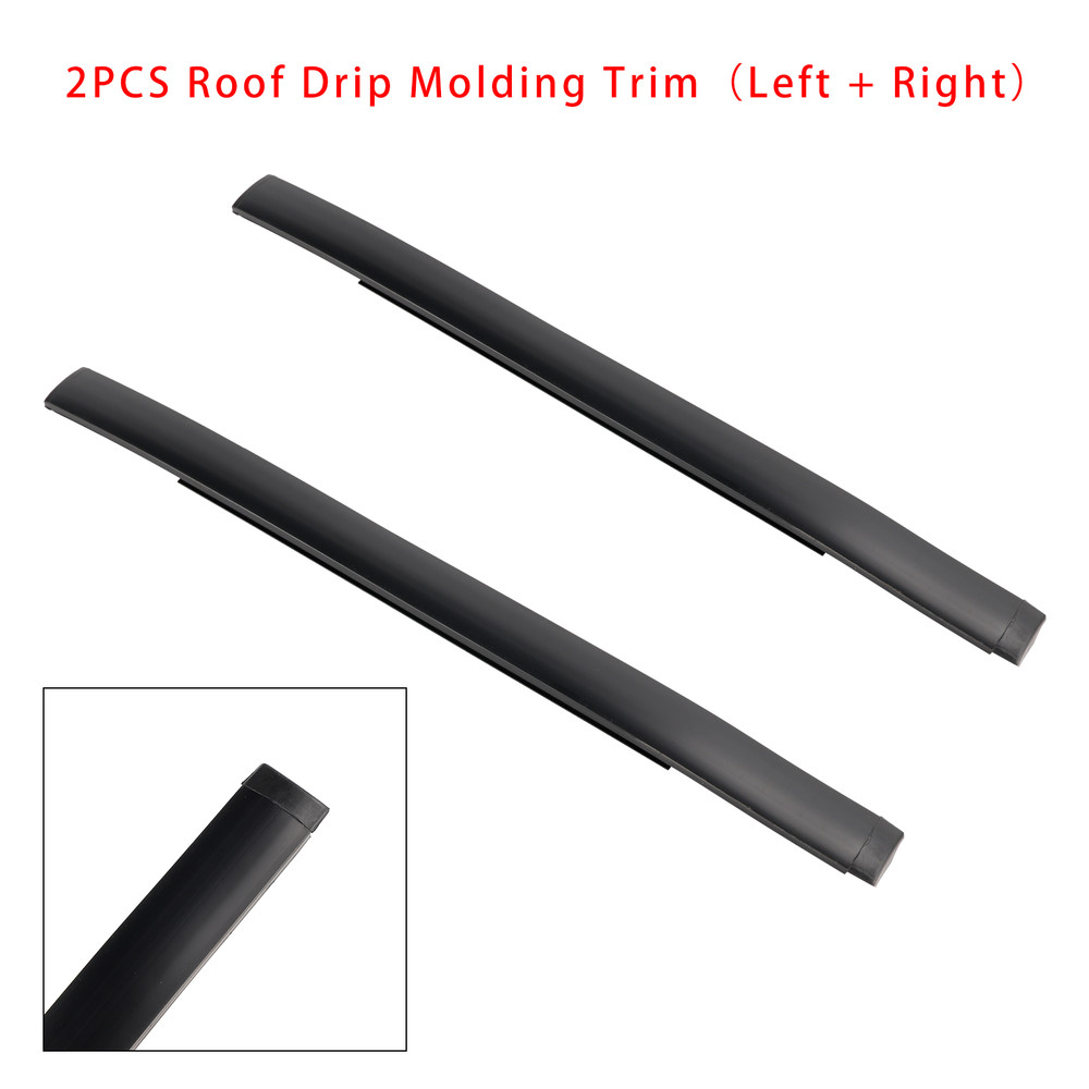 2012-2015 Toyota Venza LE 2PCS Roof Drip Molding Trim Left & Right Side Rubber Generic