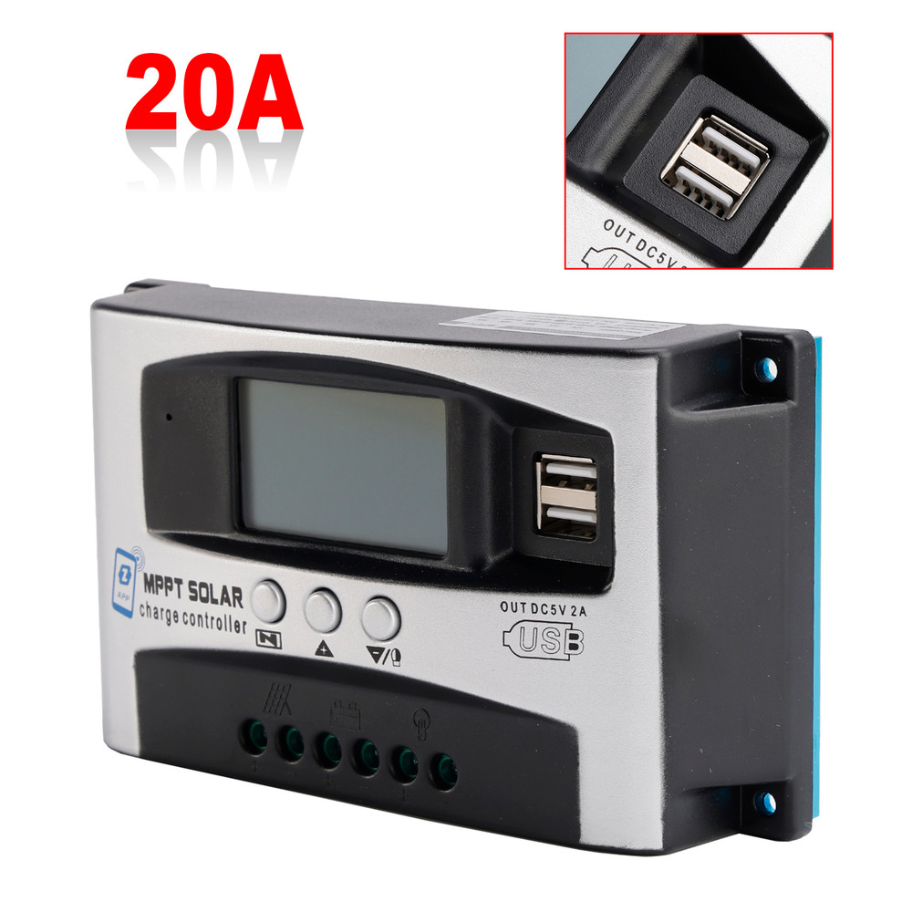 20A MPPT High Energy Solar Controller 0V Starts Intelligent Repair Battery APP to Remotely Manage DSP Controller