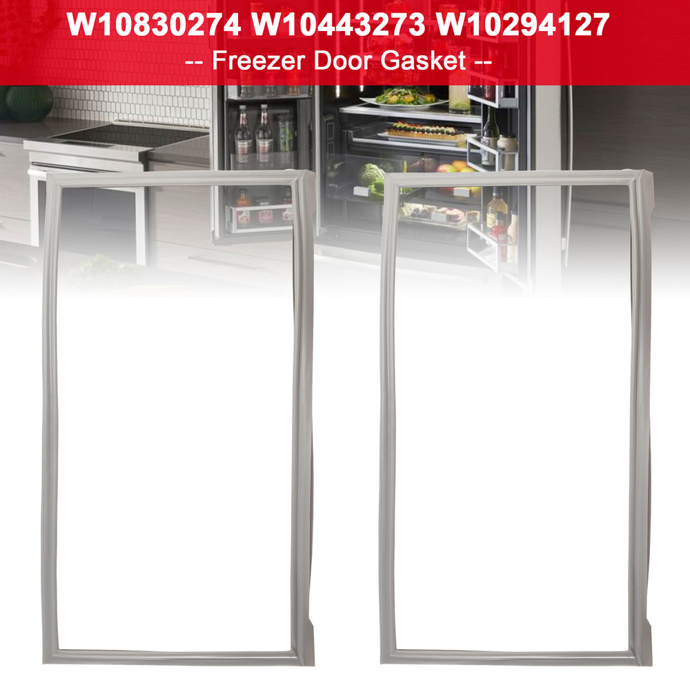 2 Pack W10830274 Freezer Door Gasket for Maytag Refrigerator W10443273 W10294127