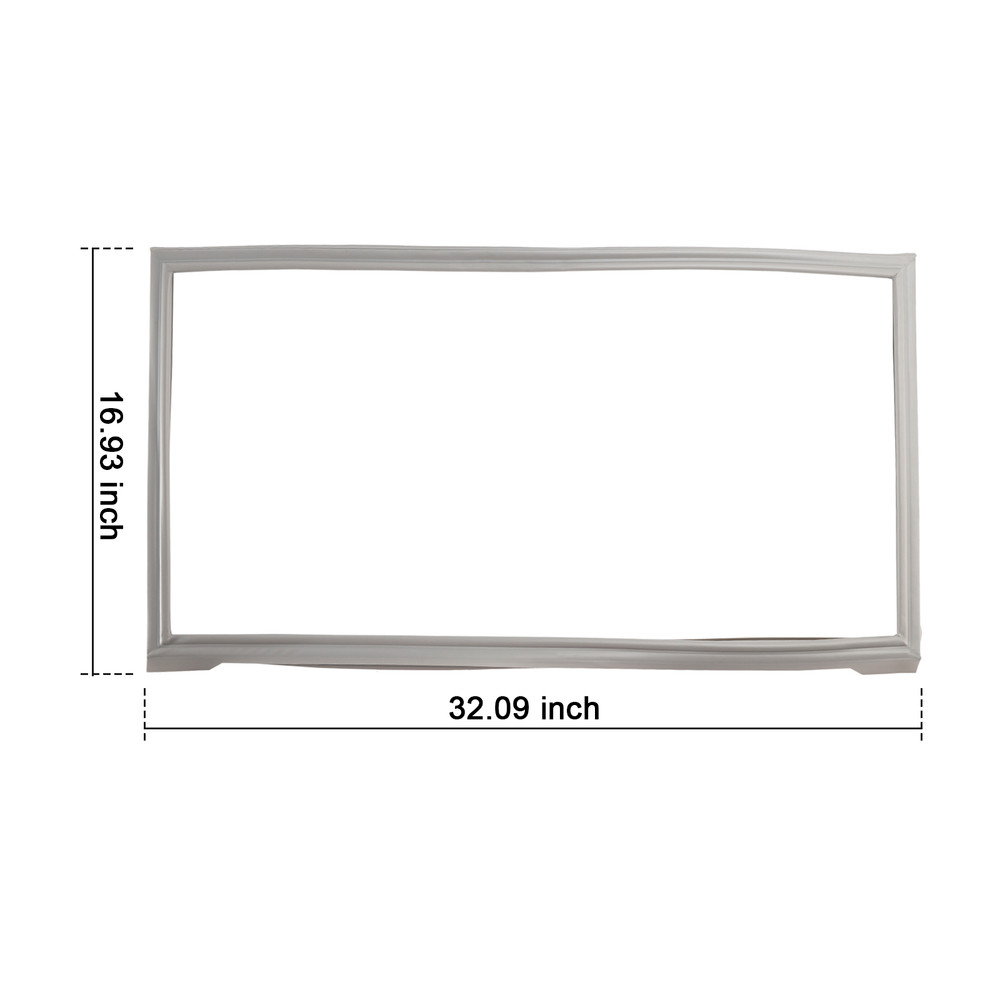 2 Pack W10830274 Freezer Door Gasket for Maytag Refrigerator W10443273 W10294127