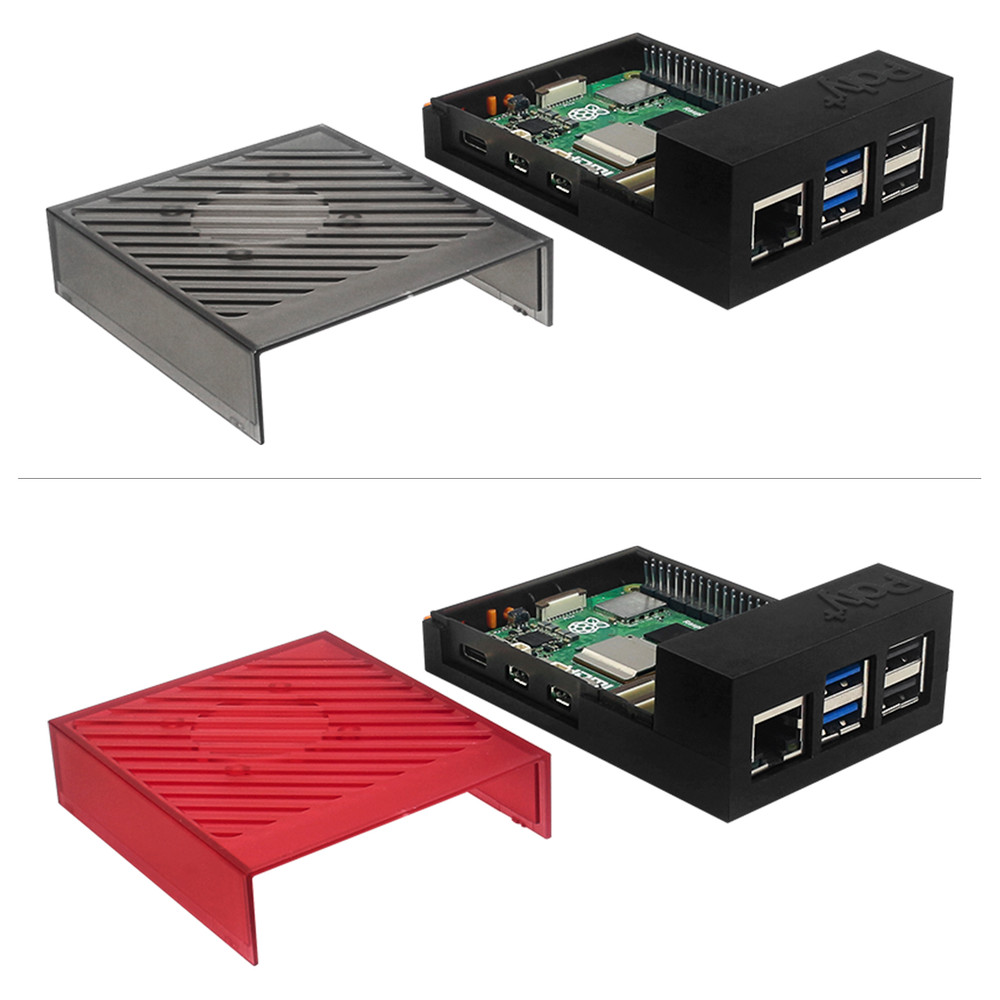 Raspberry Pi 5 POLY5+ Case Argon POLY 5+ Box Compatible with PWM Cooling Fan ABS Material Black