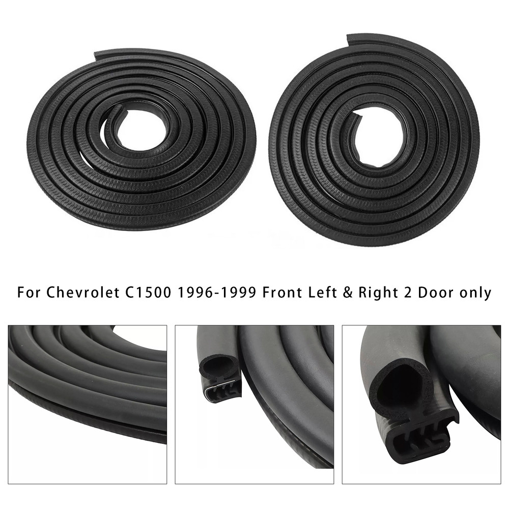 Chevy C/K 1500 2500 3500 Tahoe 2x Front Door Weatherstrip Seal Kit Generic