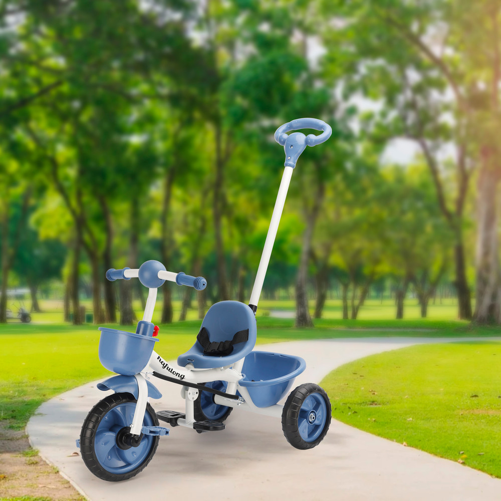 Baby Push Trike Toddler Tricycle Boys and Girls Kids Tricycle with Push Handle