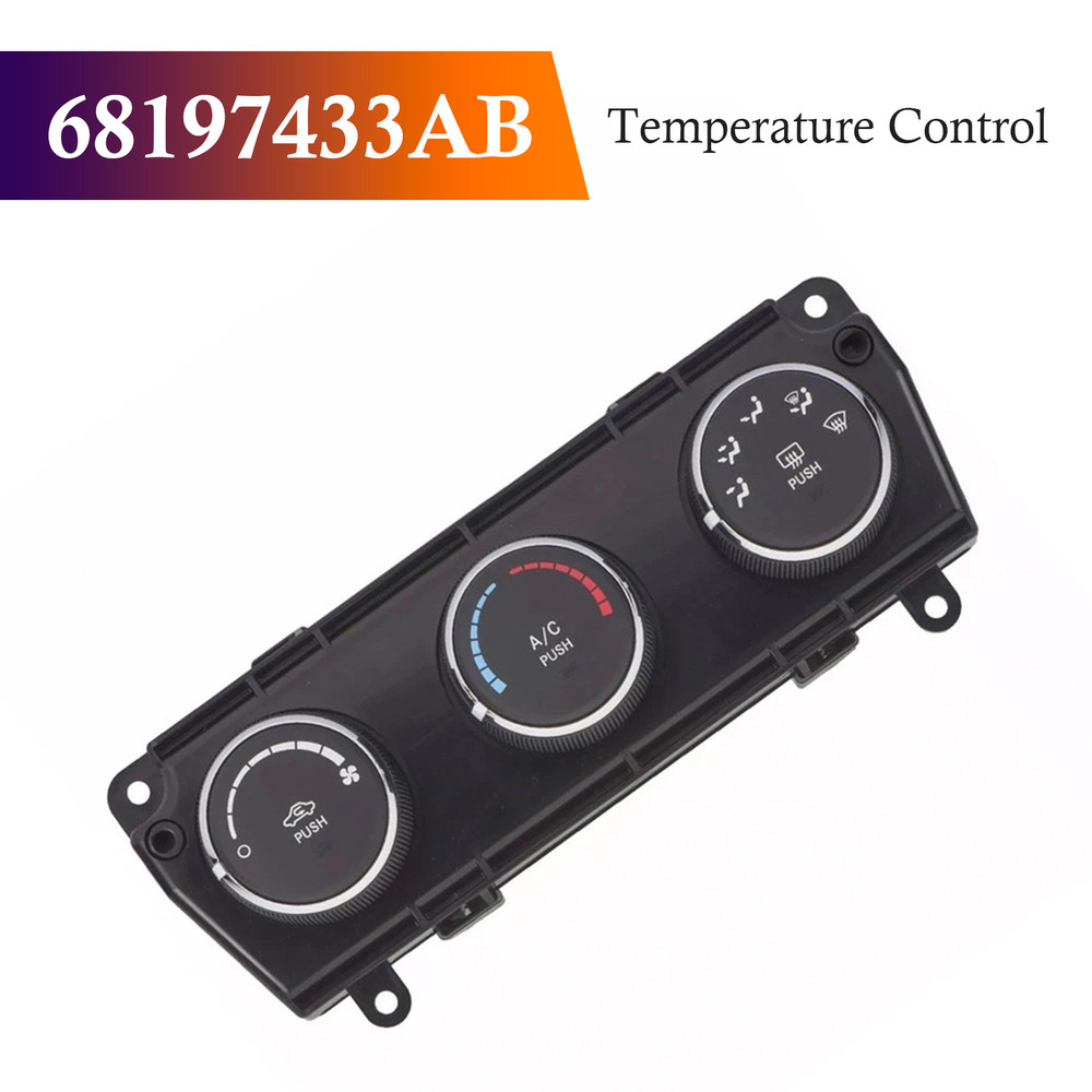 2014-2017 Jeep Wrangler A/C Control Panel 68197433AB Generic