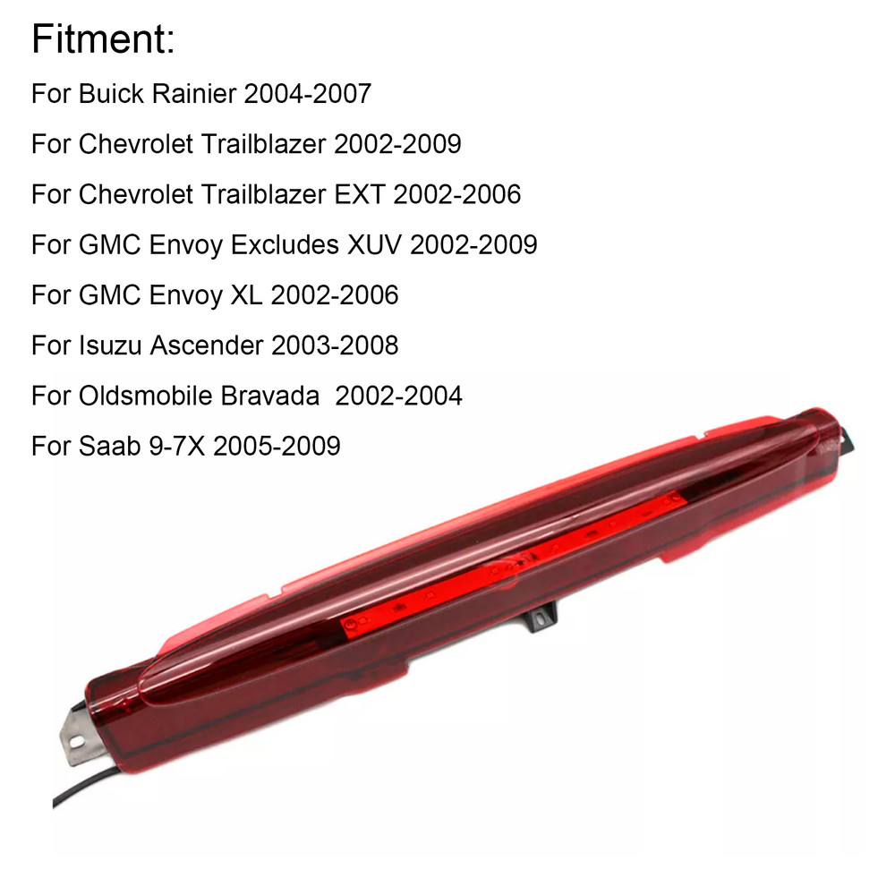 2002-2009 Chevrolet Trailblazer LED Third 3rd Brake Light Tail Lamp 15201921 Generic