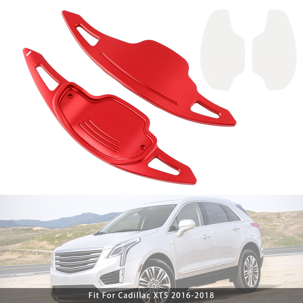 2016-2018 Cadillac XT5 CT6 Steering Wheel Paddle Shifter Extensions Aluminium Red Generic