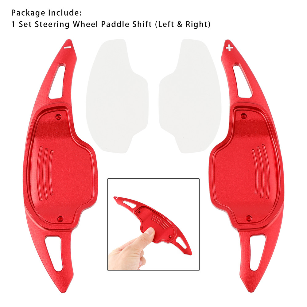 2011-2018 Buick Regal GS LaCrosse verano GL8 Steering Wheel Paddle Shifter Extensions Aluminium Red Generic